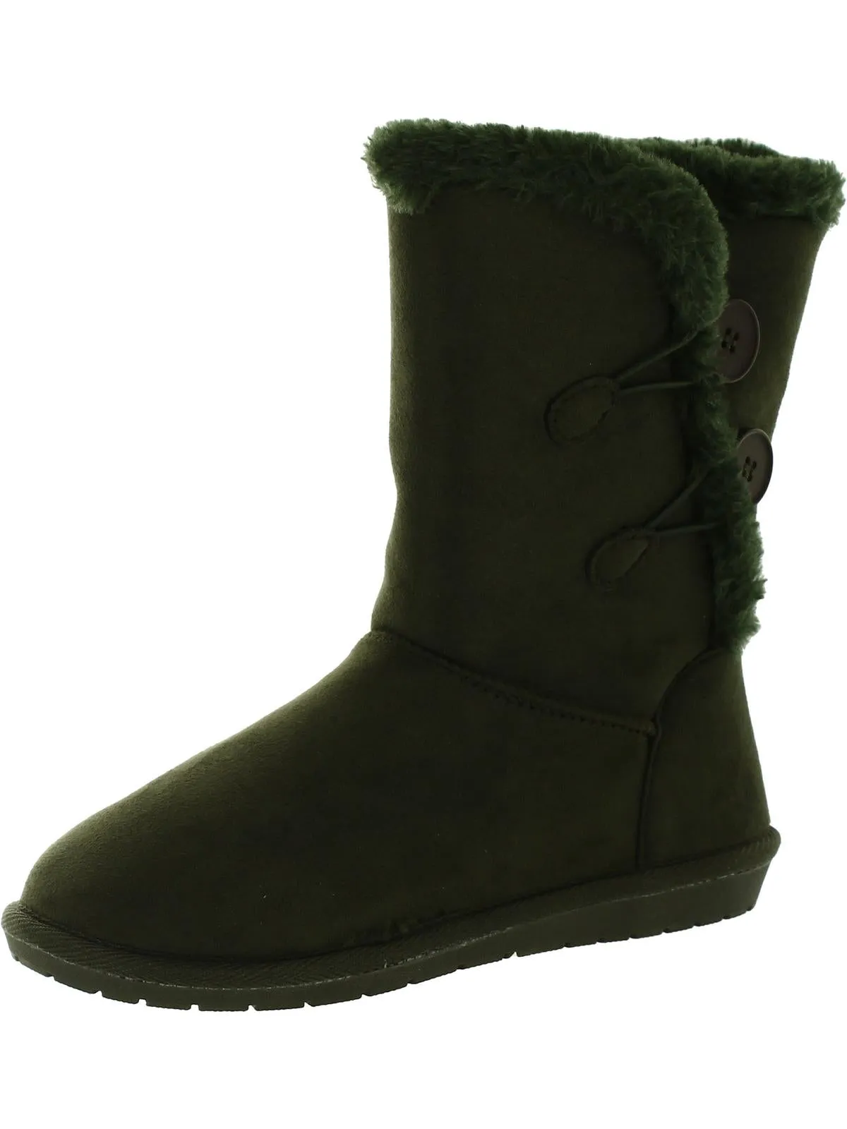 Marty Womens Ankle Winter Boots Button side Ankle Boots