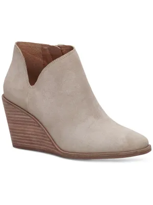 Melendi Womens Suede Booties Ankle Boots