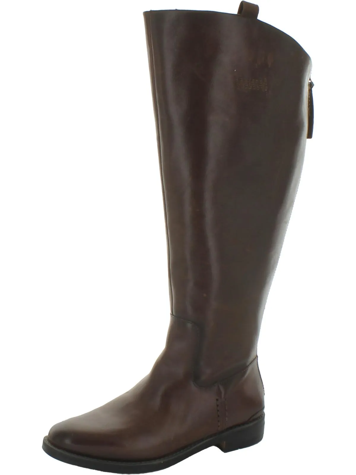 Meyer Womens Leather Zipper Knee-High Boots