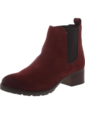 Mila Top Womens Suede Pull On Ankle Boots