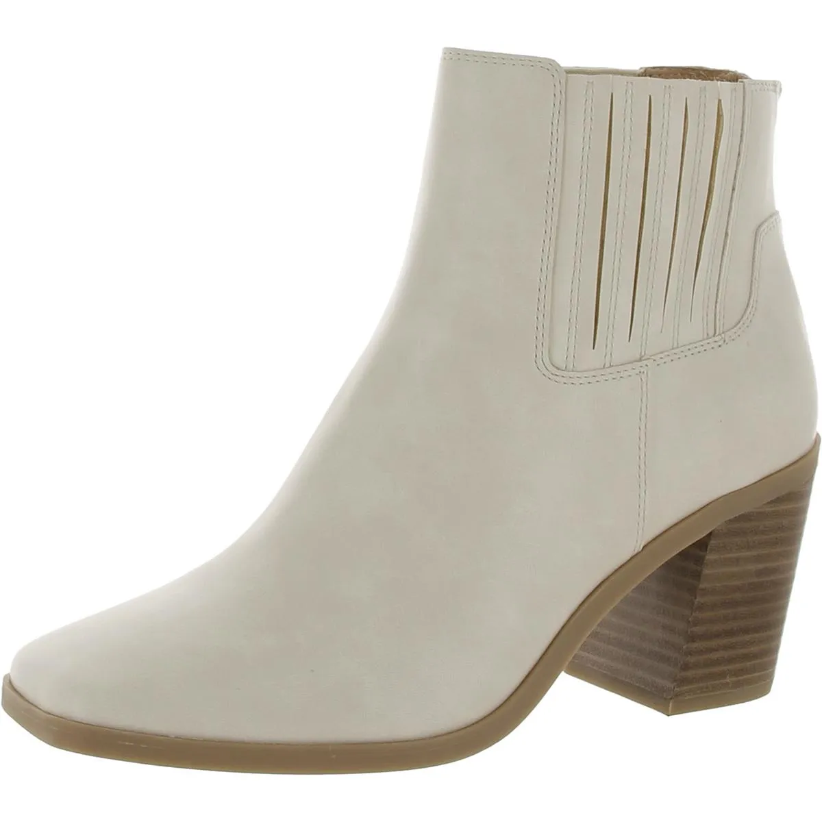Milana Womens Leather Square Toe Ankle Boots