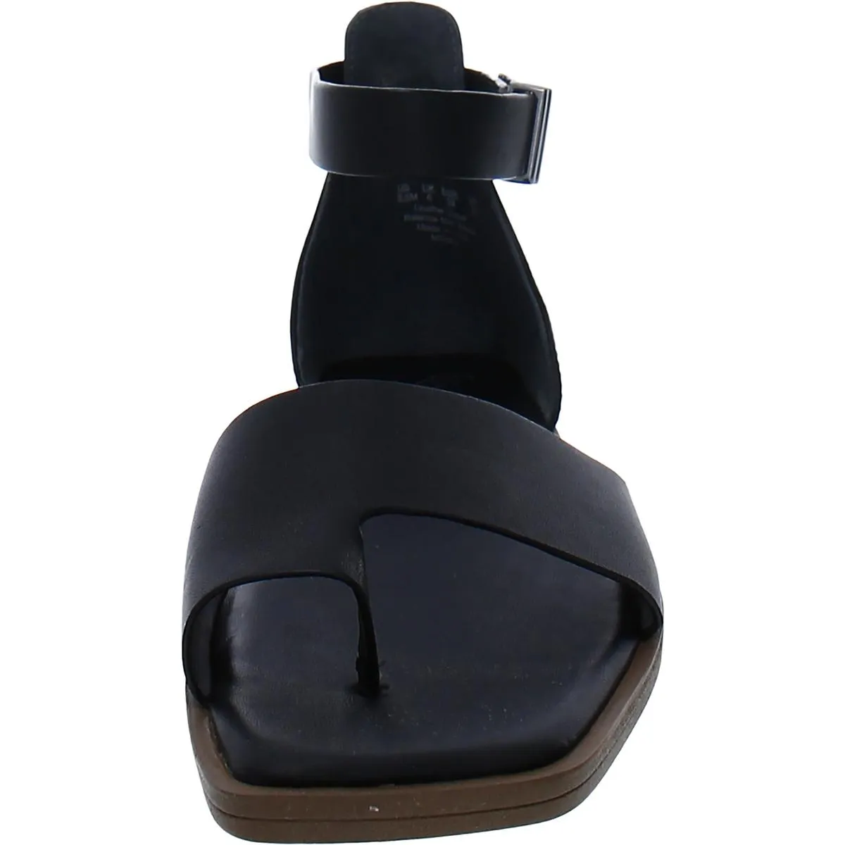 Miras Womens Leather Toe Loop Ankle Strap