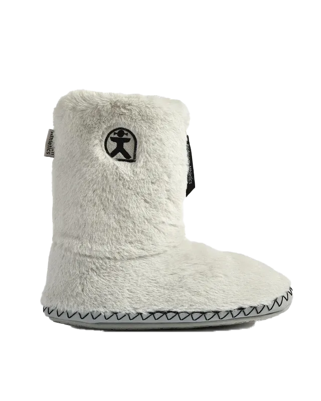 Monroe Faux Fur Slipper Boots in Trace Grey & Charcoal
