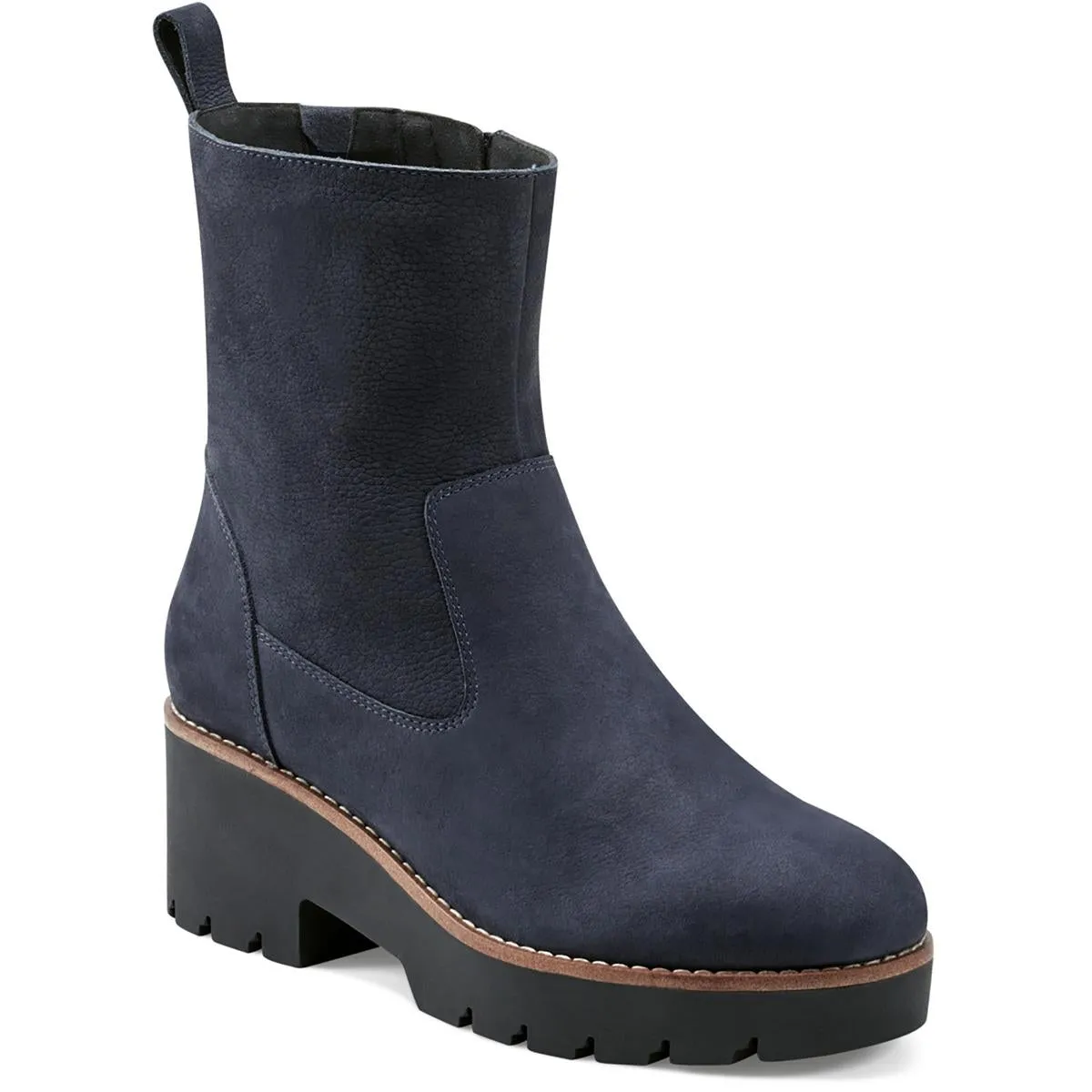 morgan Womens Faux Suede Zipper Ankle Boots