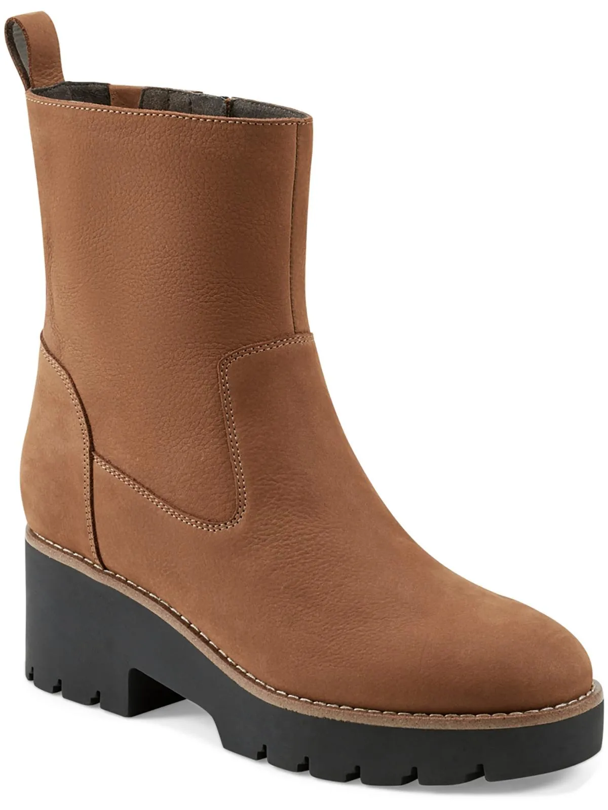 morgan Womens Faux Suede Zipper Ankle Boots