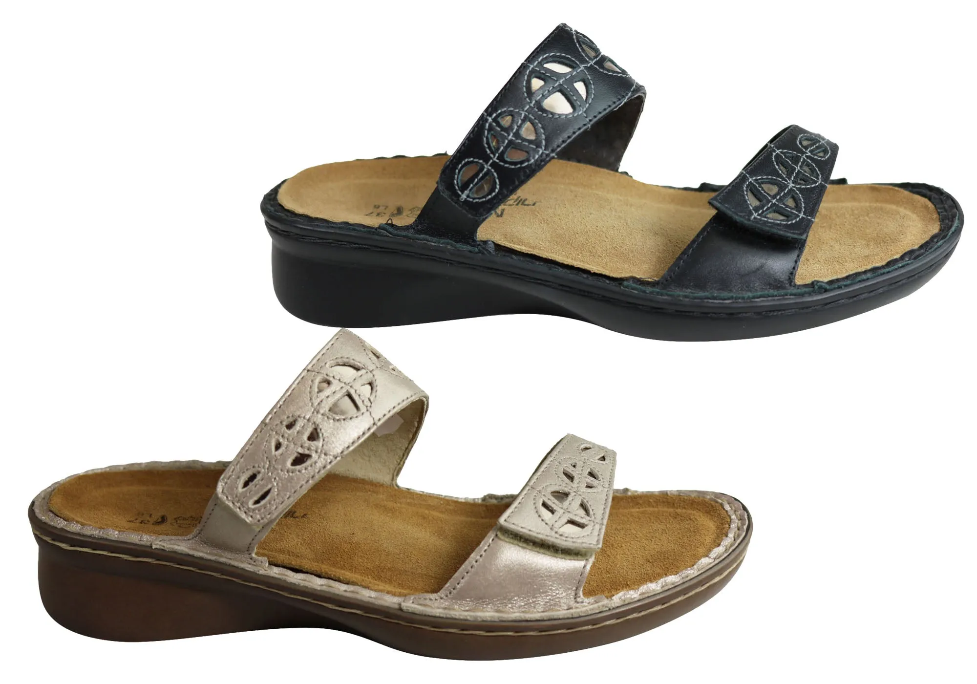 Naot Cornet Womens Comfort Wide Fit Orthotic Friendly Slide Sandals Naot Shoes