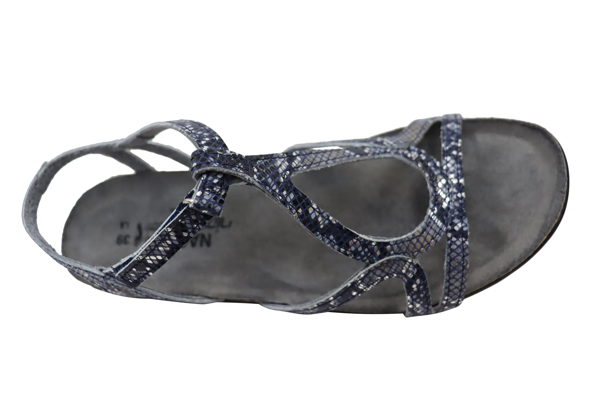 Naot Dorith Womens Comfort Cushioned Supportive Flat Leather Sandals Naot Shoes
