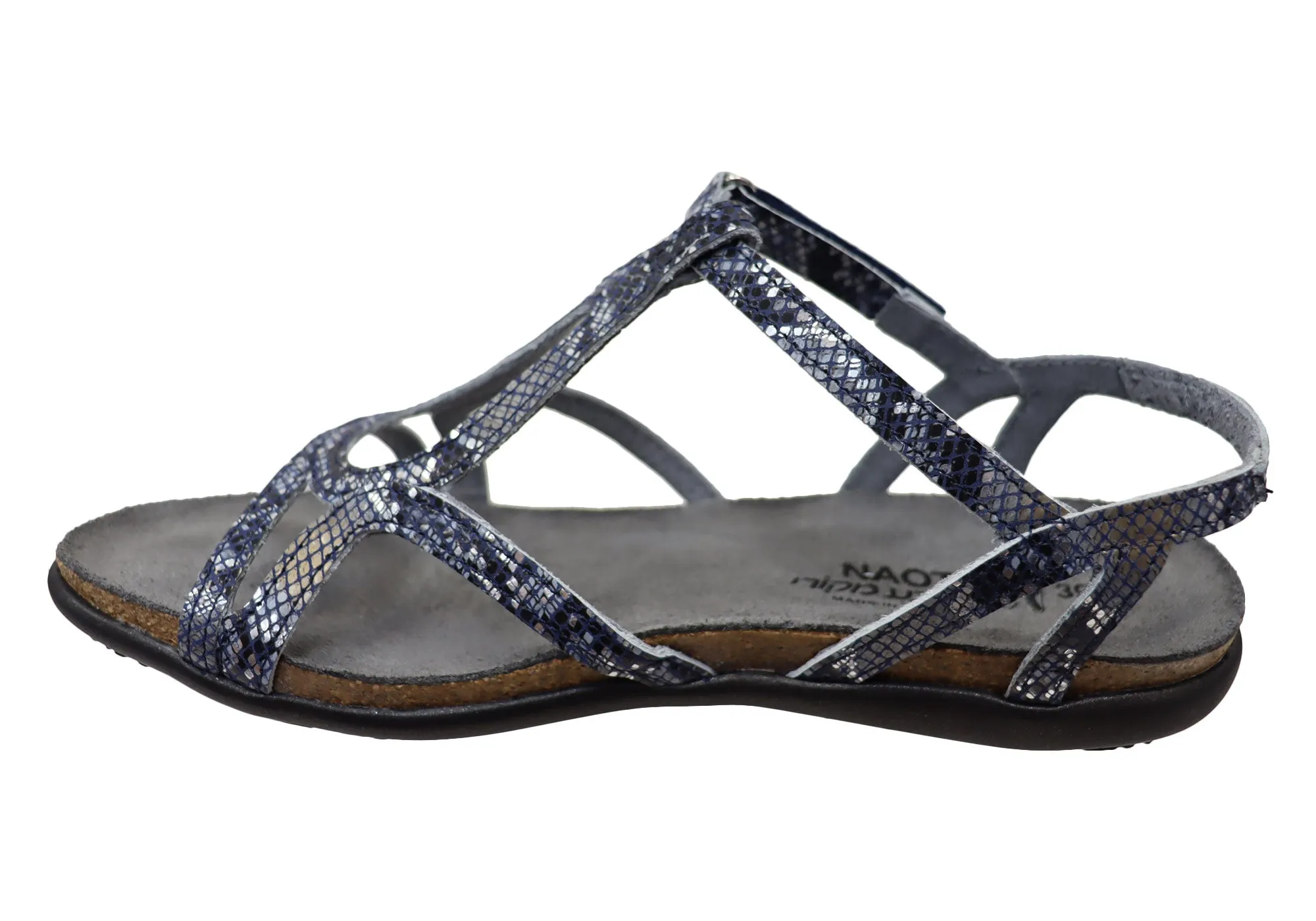Naot Dorith Womens Comfort Cushioned Supportive Flat Leather Sandals Naot Shoes