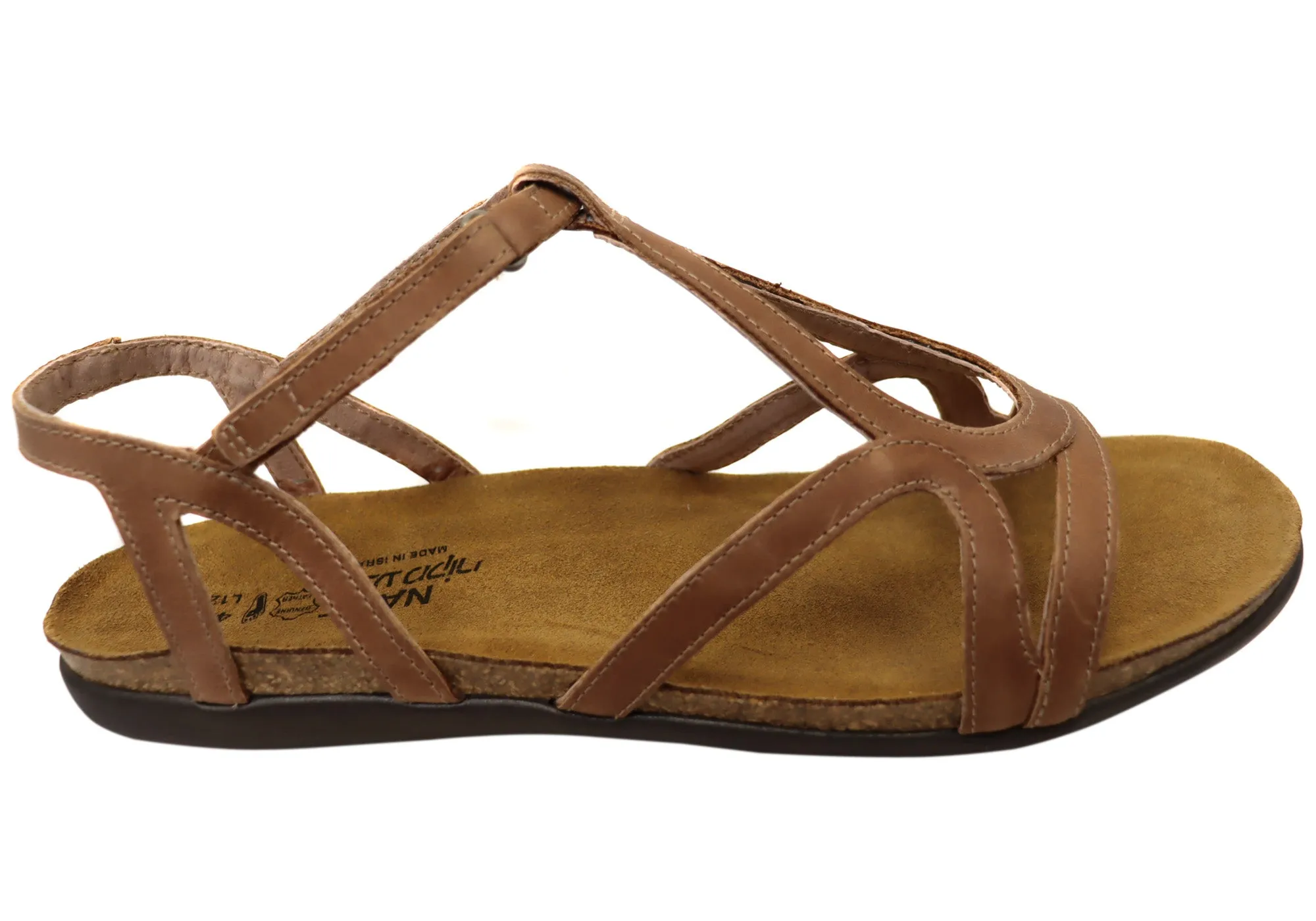 Naot Dorith Womens Comfort Cushioned Supportive Flat Leather Sandals Naot Shoes