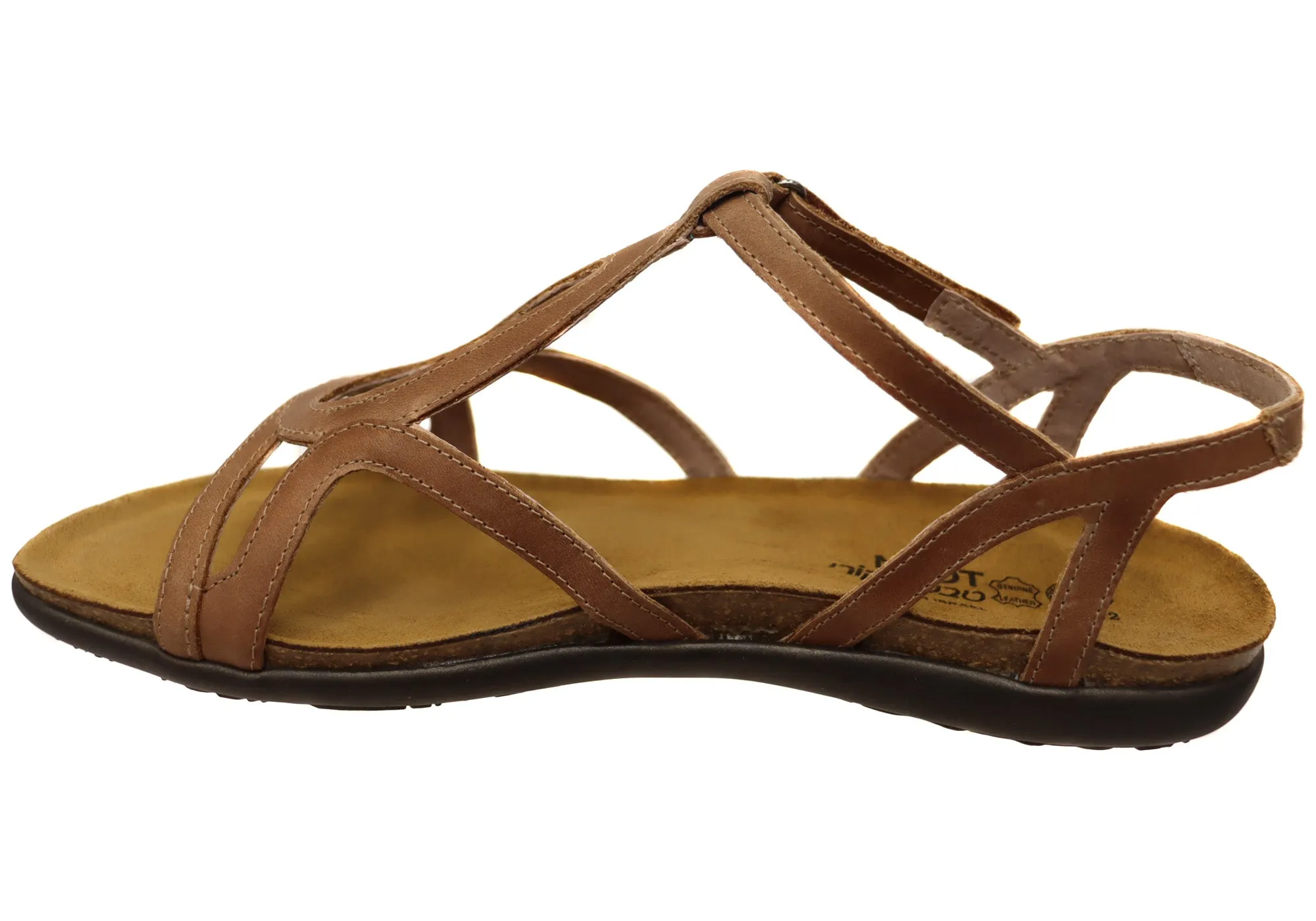 Naot Dorith Womens Comfort Cushioned Supportive Flat Leather Sandals Naot Shoes
