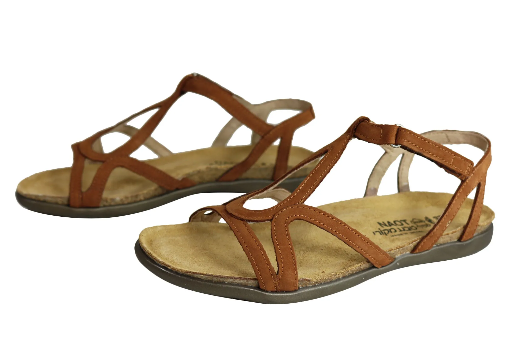 Naot Dorith Womens Comfort Cushioned Supportive Flat Leather Sandals Naot Shoes