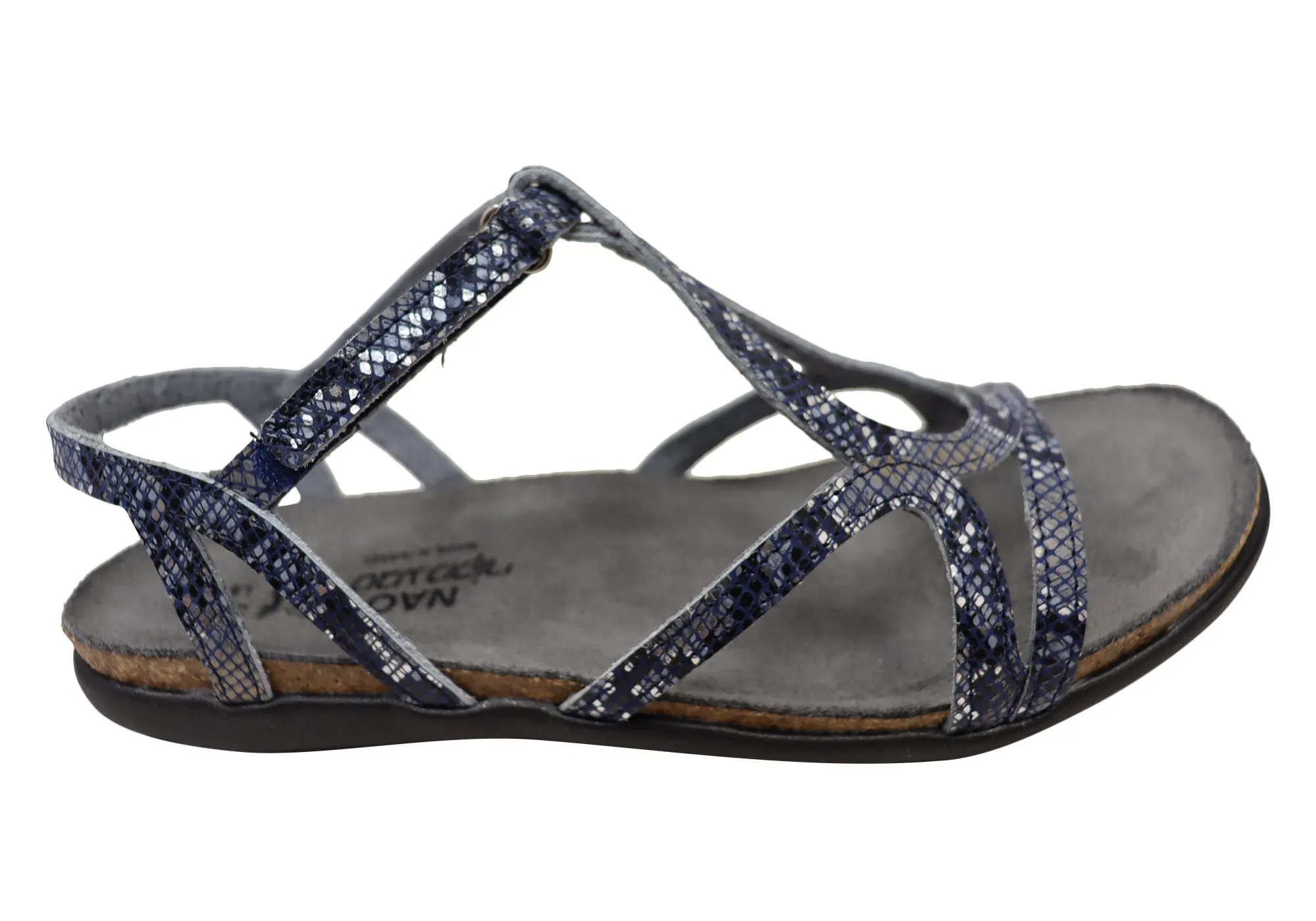 Naot Dorith Womens Comfort Cushioned Supportive Flat Leather Sandals Naot Shoes