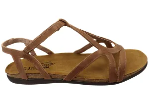 Naot Dorith Womens Comfort Cushioned Supportive Flat Leather Sandals Naot Shoes