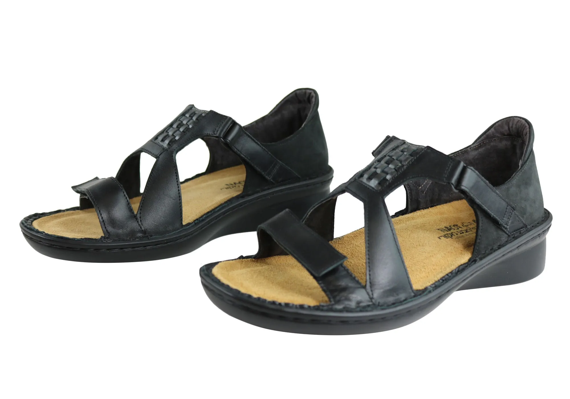 Naot Figaro Womens Leather Comfort Wide Fit Orthotic Friendly Sandals Naot Shoes