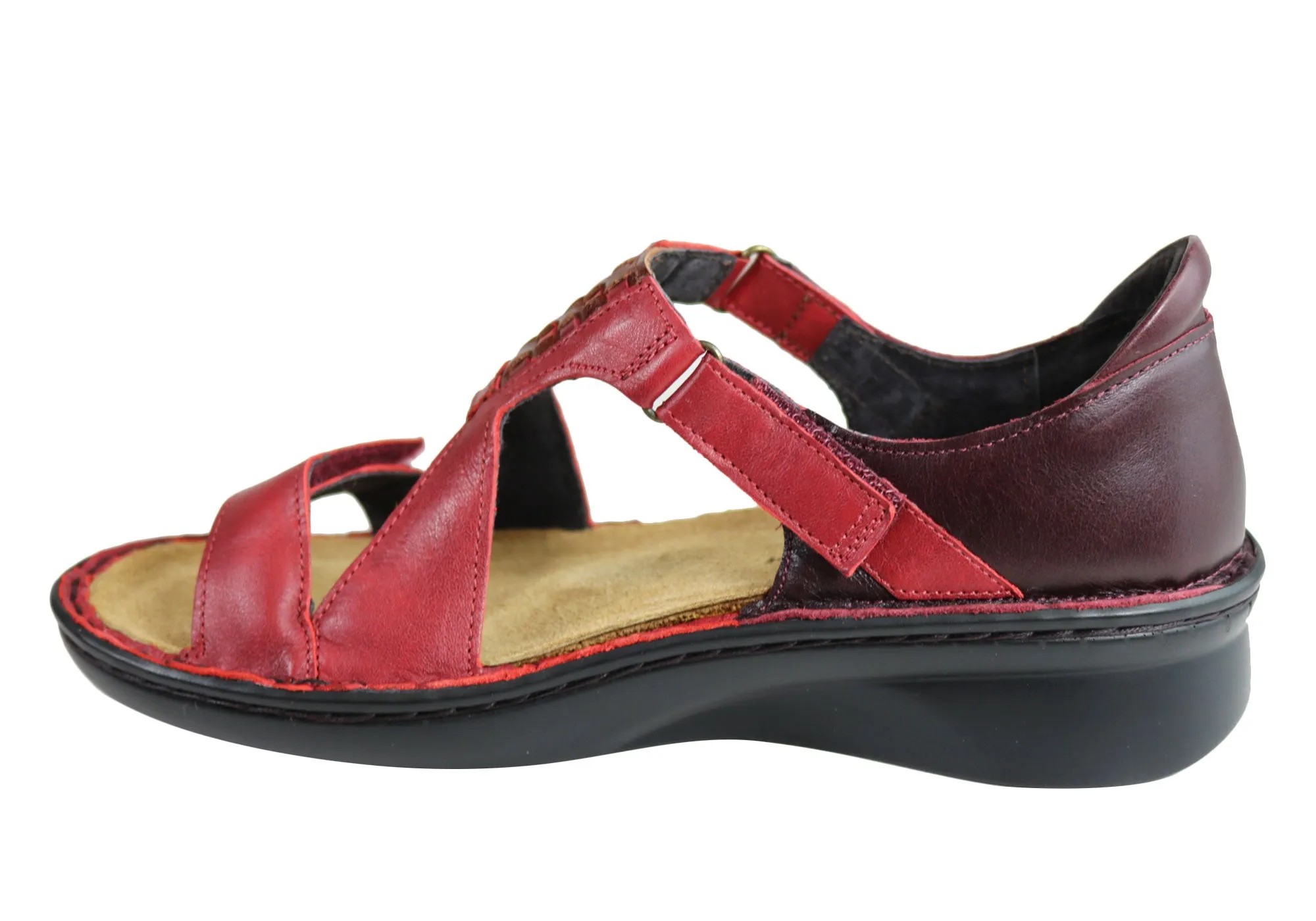 Naot Figaro Womens Leather Comfort Wide Fit Orthotic Friendly Sandals Naot Shoes