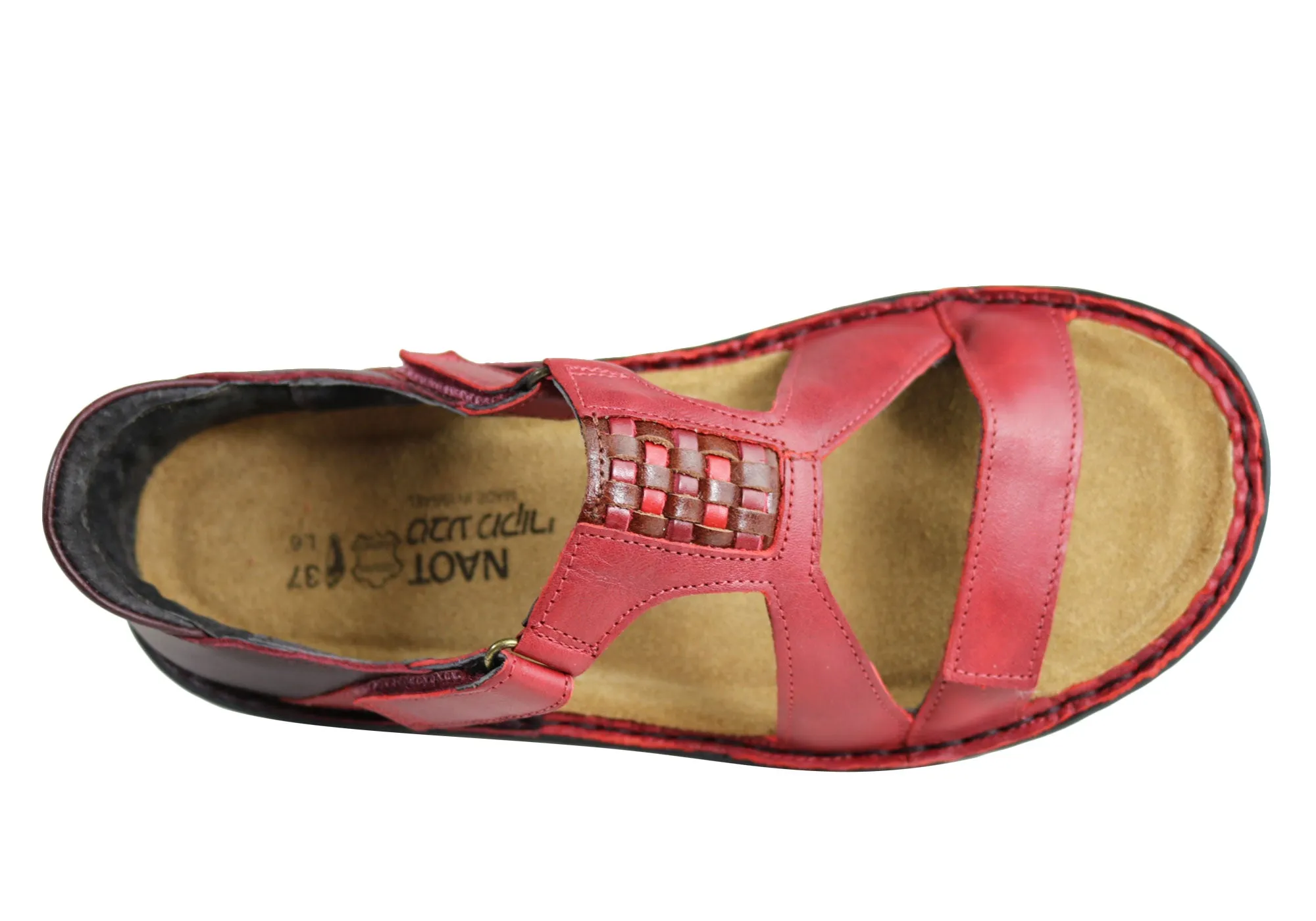 Naot Figaro Womens Leather Comfort Wide Fit Orthotic Friendly Sandals Naot Shoes