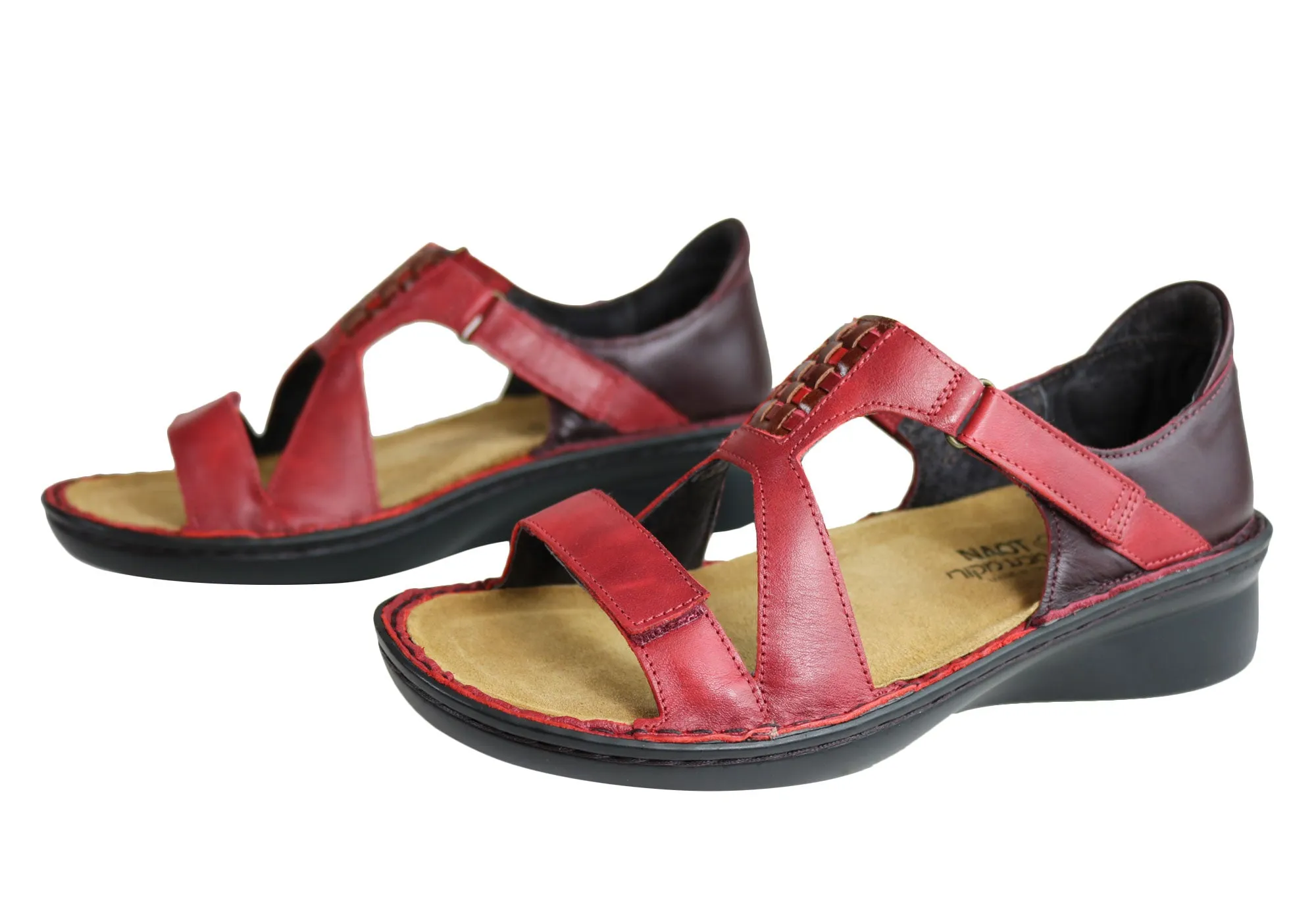 Naot Figaro Womens Leather Comfort Wide Fit Orthotic Friendly Sandals Naot Shoes