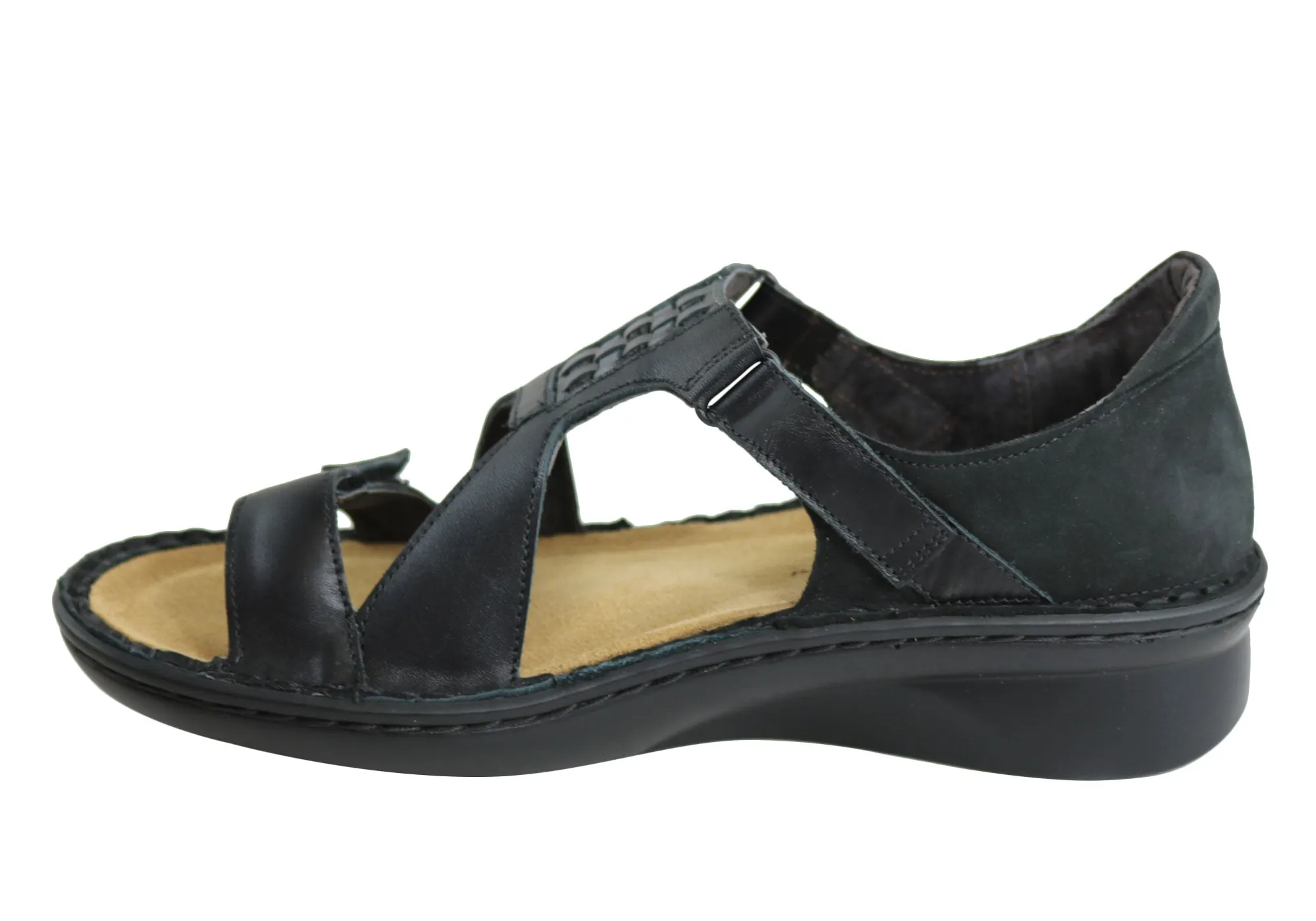 Naot Figaro Womens Leather Comfort Wide Fit Orthotic Friendly Sandals Naot Shoes