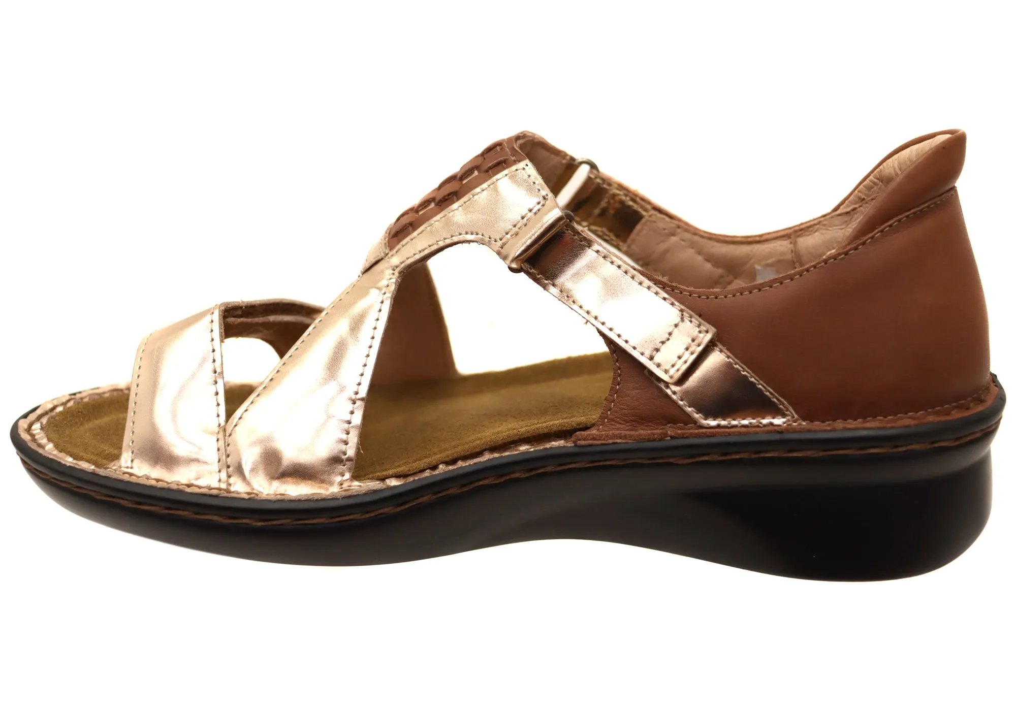 Naot Figaro Womens Leather Comfort Wide Fit Orthotic Friendly Sandals Naot Shoes