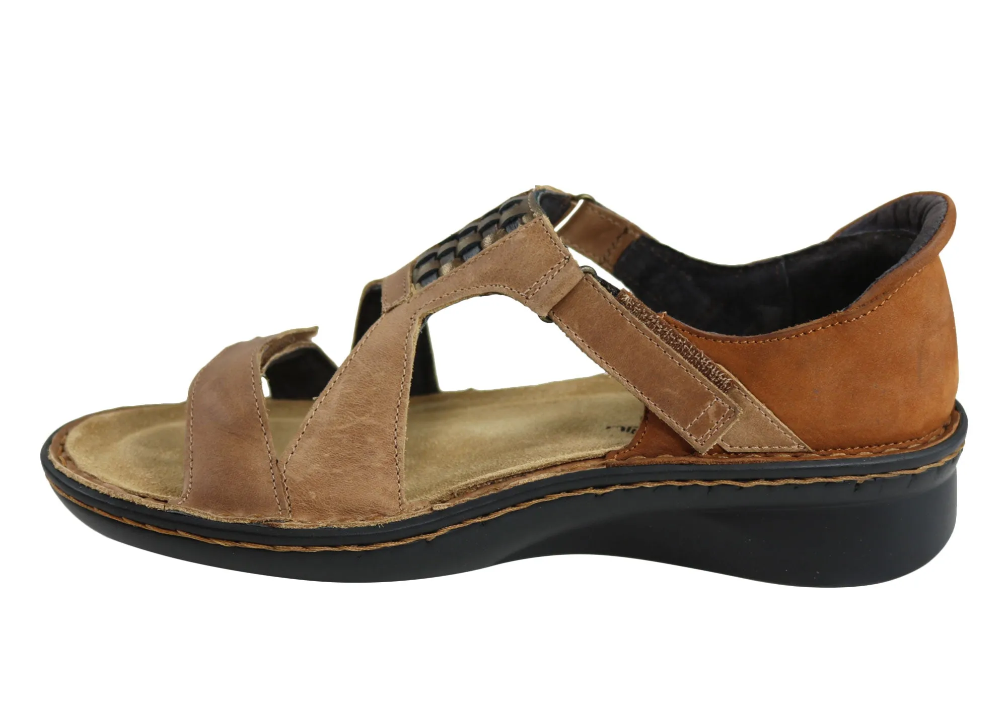 Naot Figaro Womens Leather Comfort Wide Fit Orthotic Friendly Sandals Naot Shoes