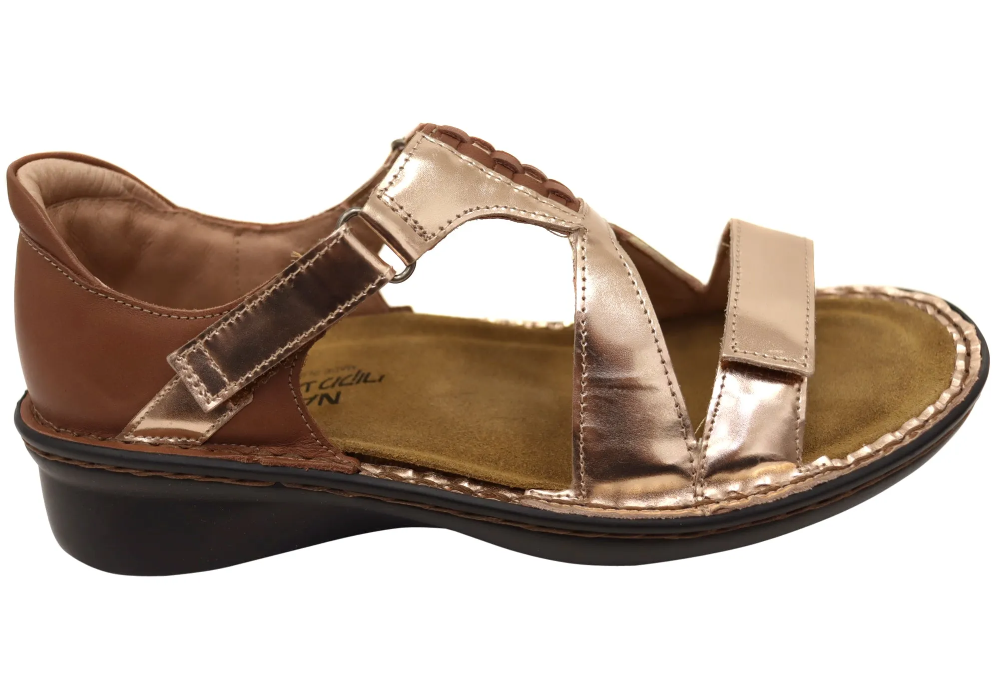 Naot Figaro Womens Leather Comfort Wide Fit Orthotic Friendly Sandals Naot Shoes