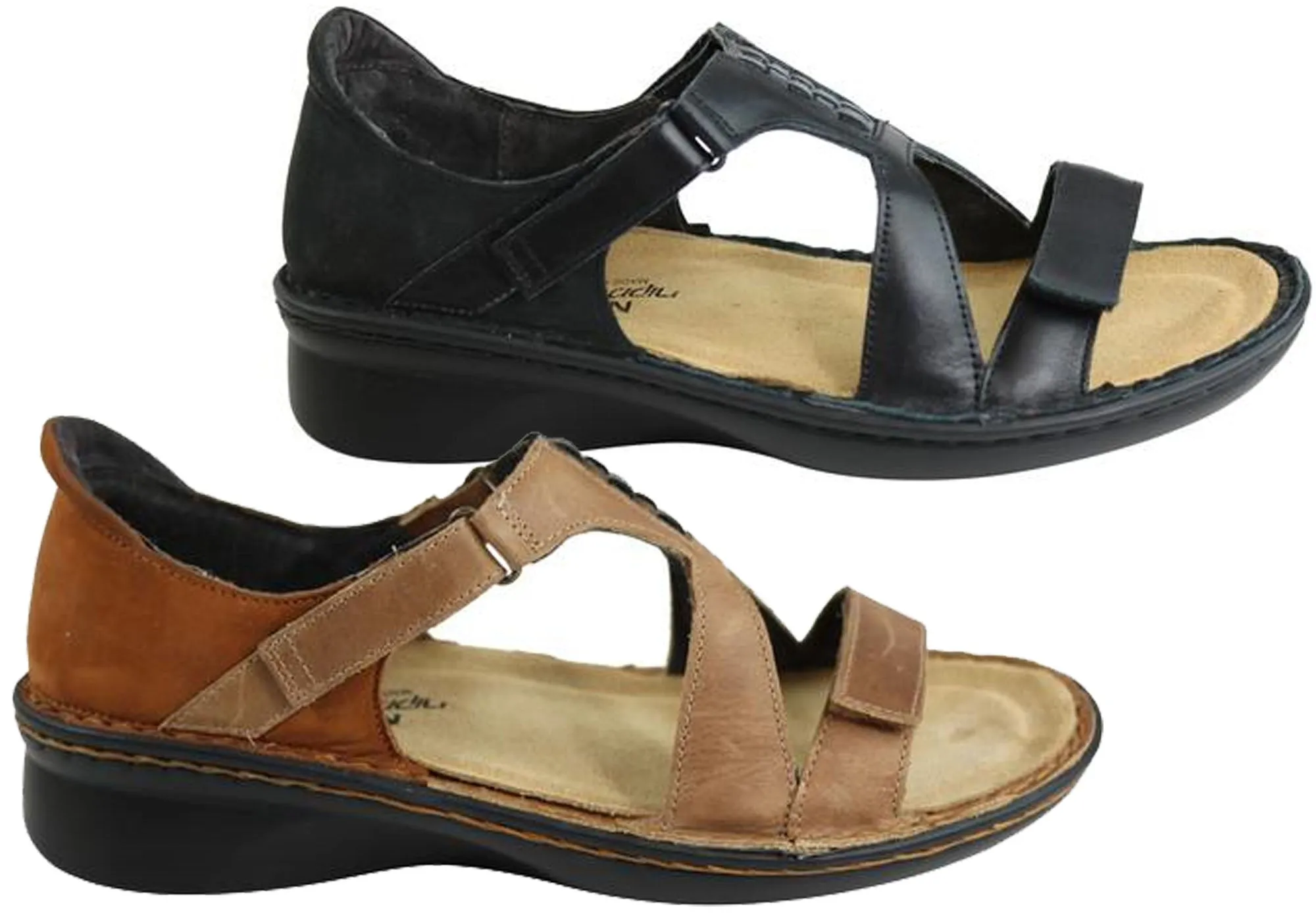 Naot Figaro Womens Leather Comfort Wide Fit Orthotic Friendly Sandals Naot Shoes