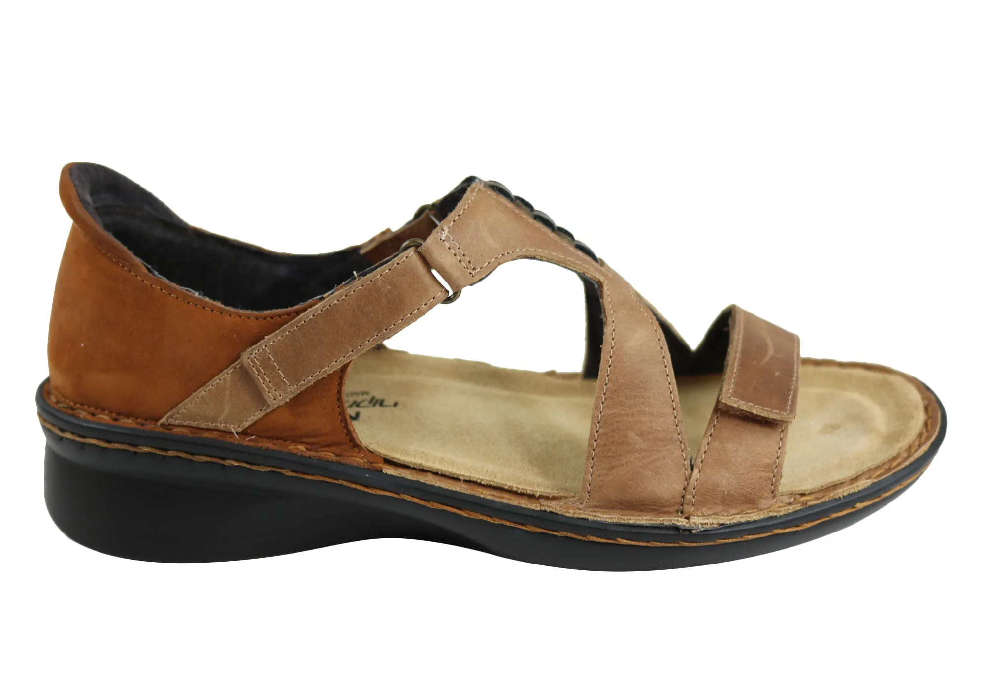 Naot Figaro Womens Leather Comfort Wide Fit Orthotic Friendly Sandals Naot Shoes