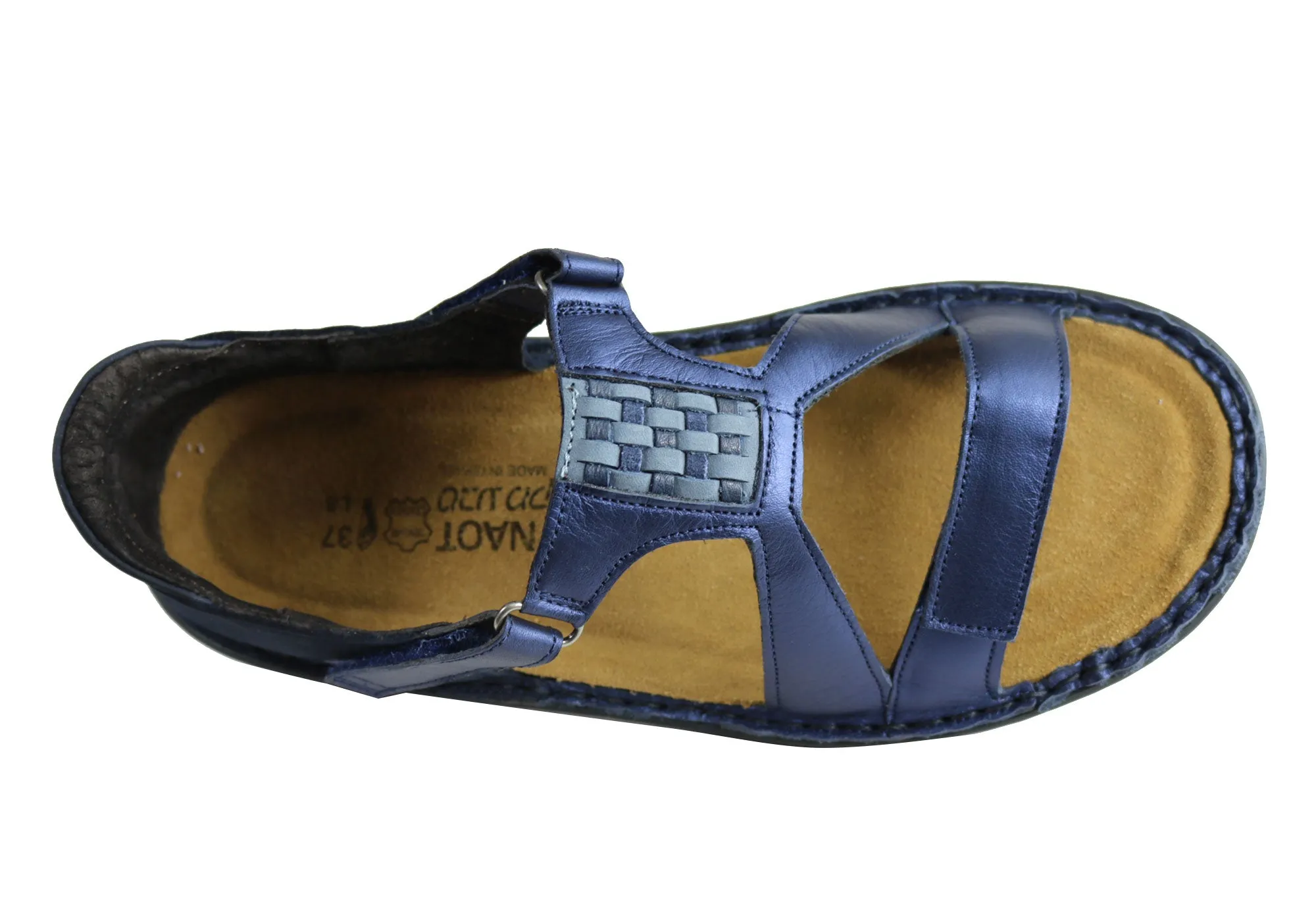 Naot Figaro Womens Leather Comfort Wide Fit Orthotic Friendly Sandals Naot Shoes
