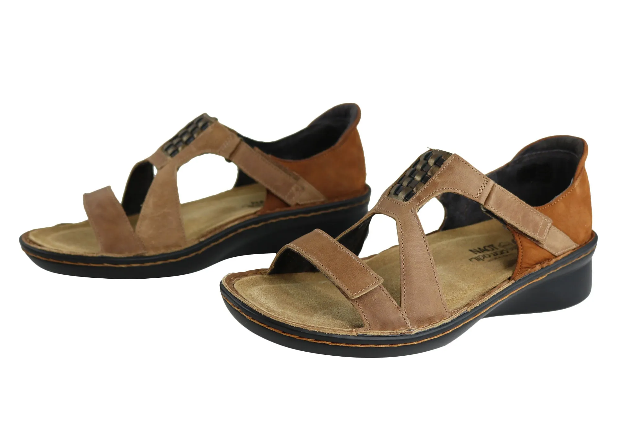 Naot Figaro Womens Leather Comfort Wide Fit Orthotic Friendly Sandals Naot Shoes