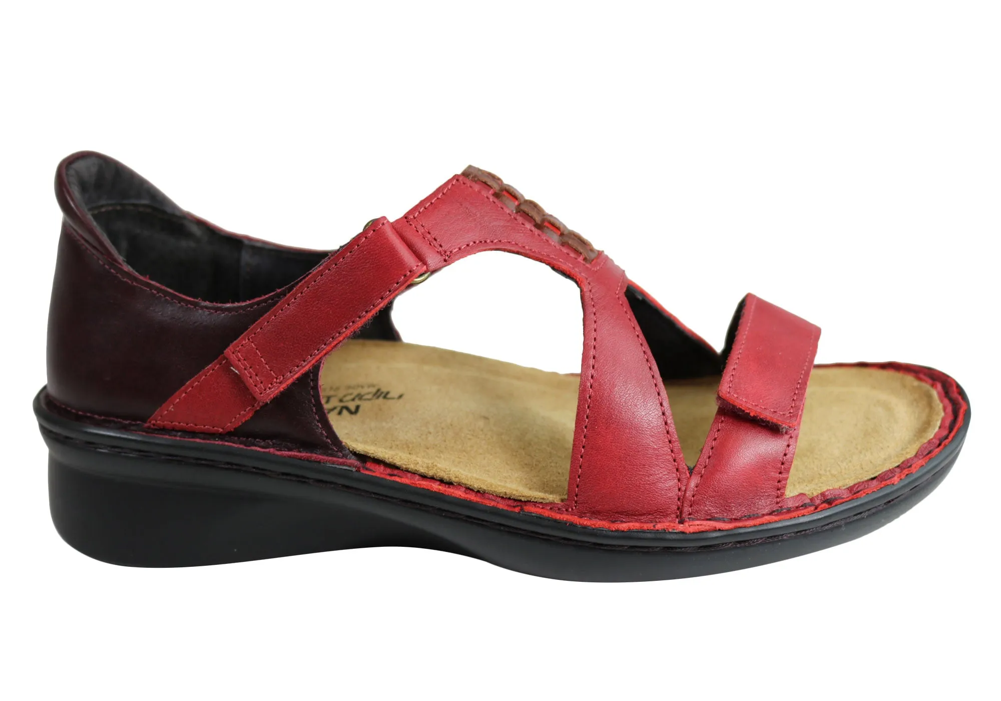 Naot Figaro Womens Leather Comfort Wide Fit Orthotic Friendly Sandals Naot Shoes