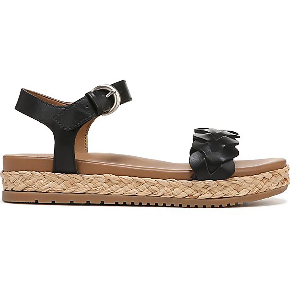 Neila Womens Leather Slingback Ankle Strap