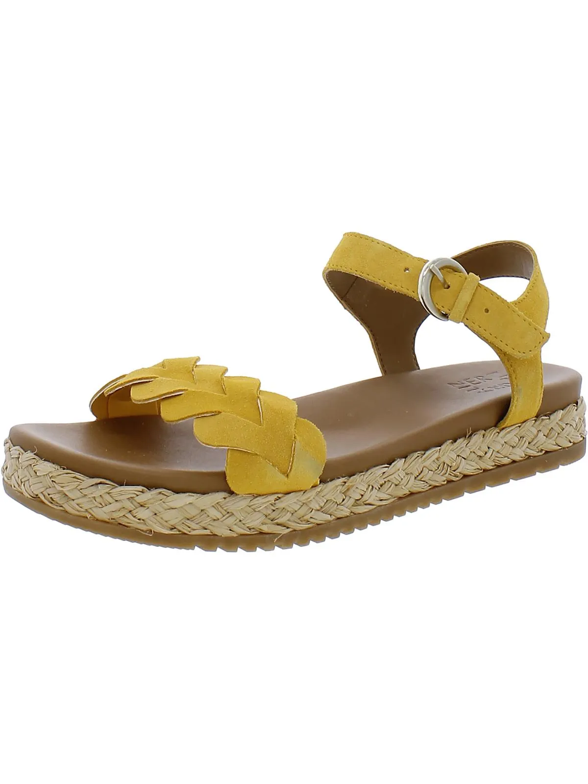 Neila Womens Leather Slingback Ankle Strap