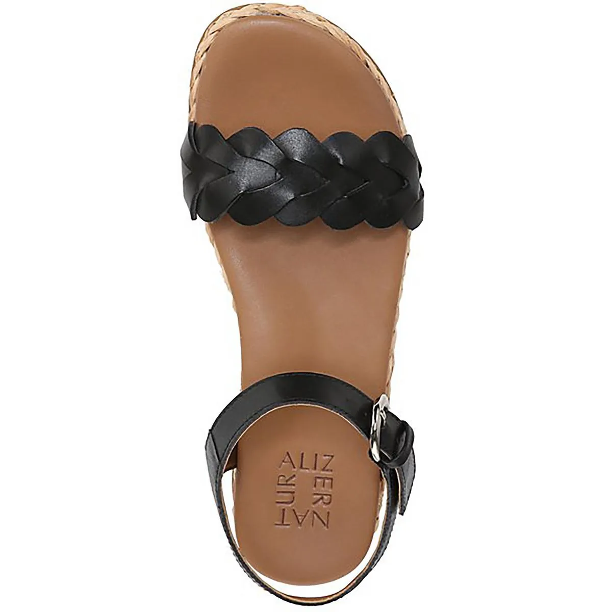 Neila Womens Leather Slingback Ankle Strap