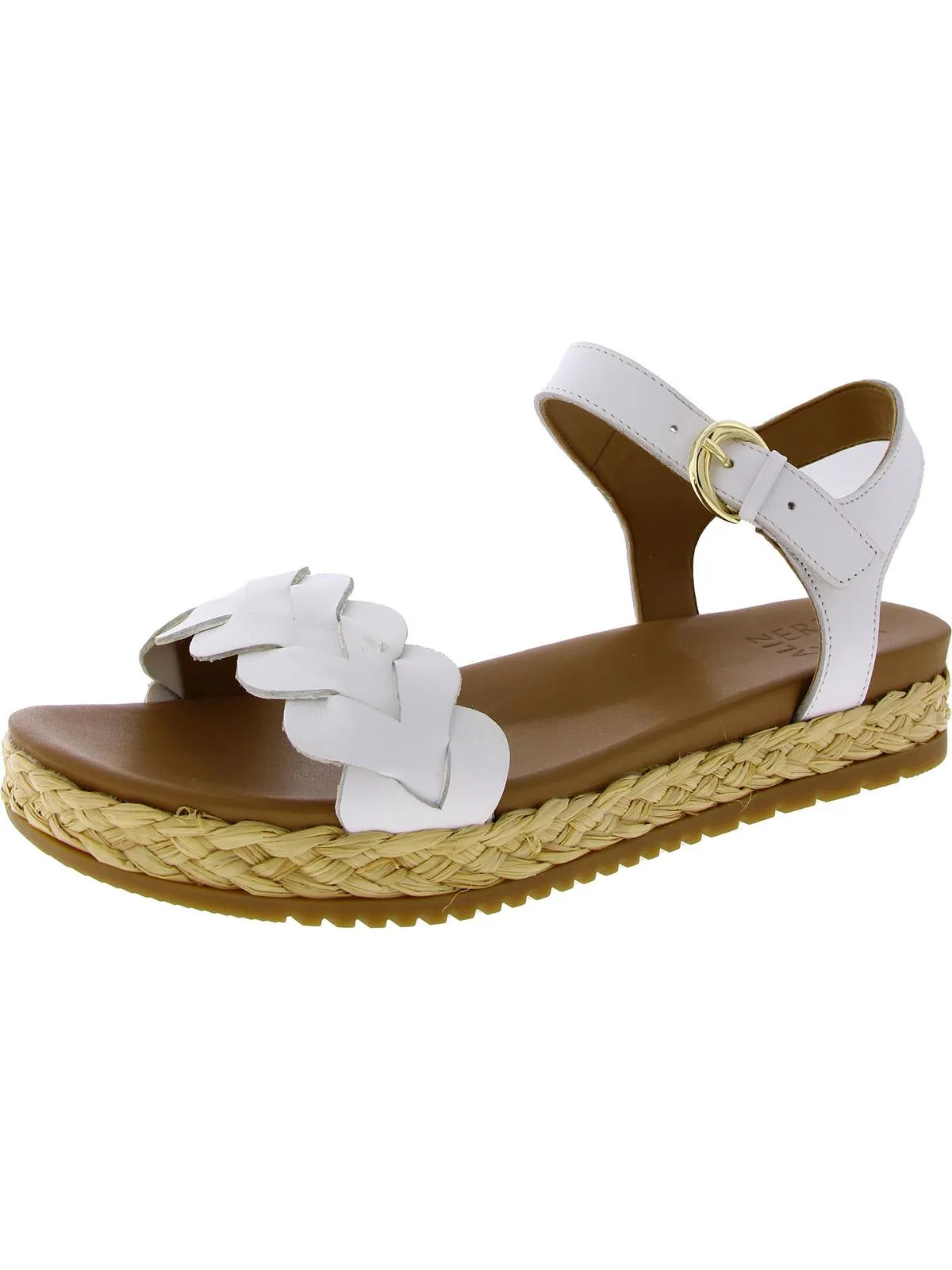 Neila Womens Leather Slingback Ankle Strap