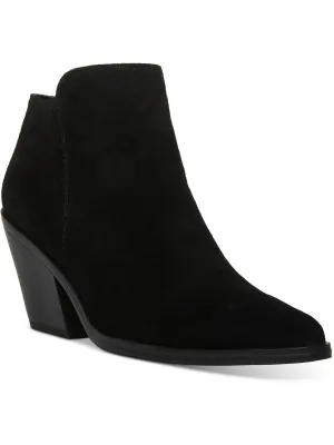 Nellie Womens Suede Ankle Booties