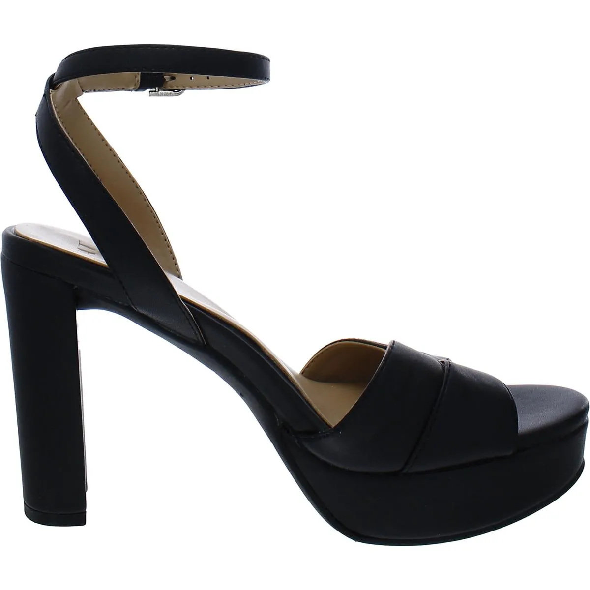 Nevena Womens Open Toe Ankle Strap Heels