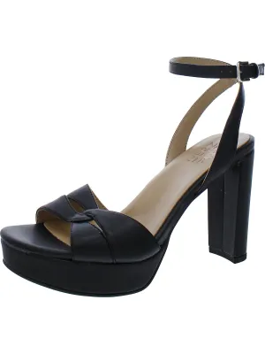 Nevena Womens Open Toe Ankle Strap Heels