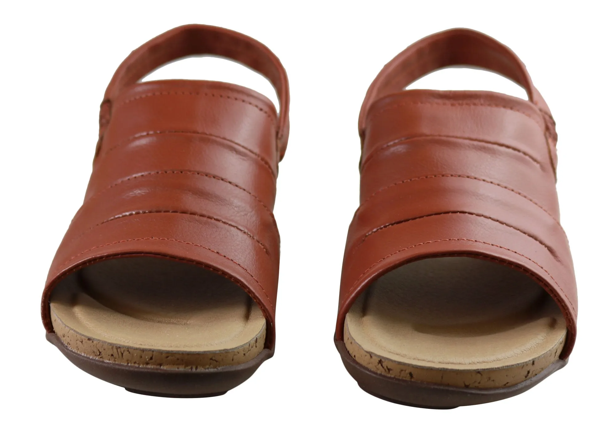 New Face Habour Womens Comfortable Leather Sandals Made In Brazil New Face Shoes