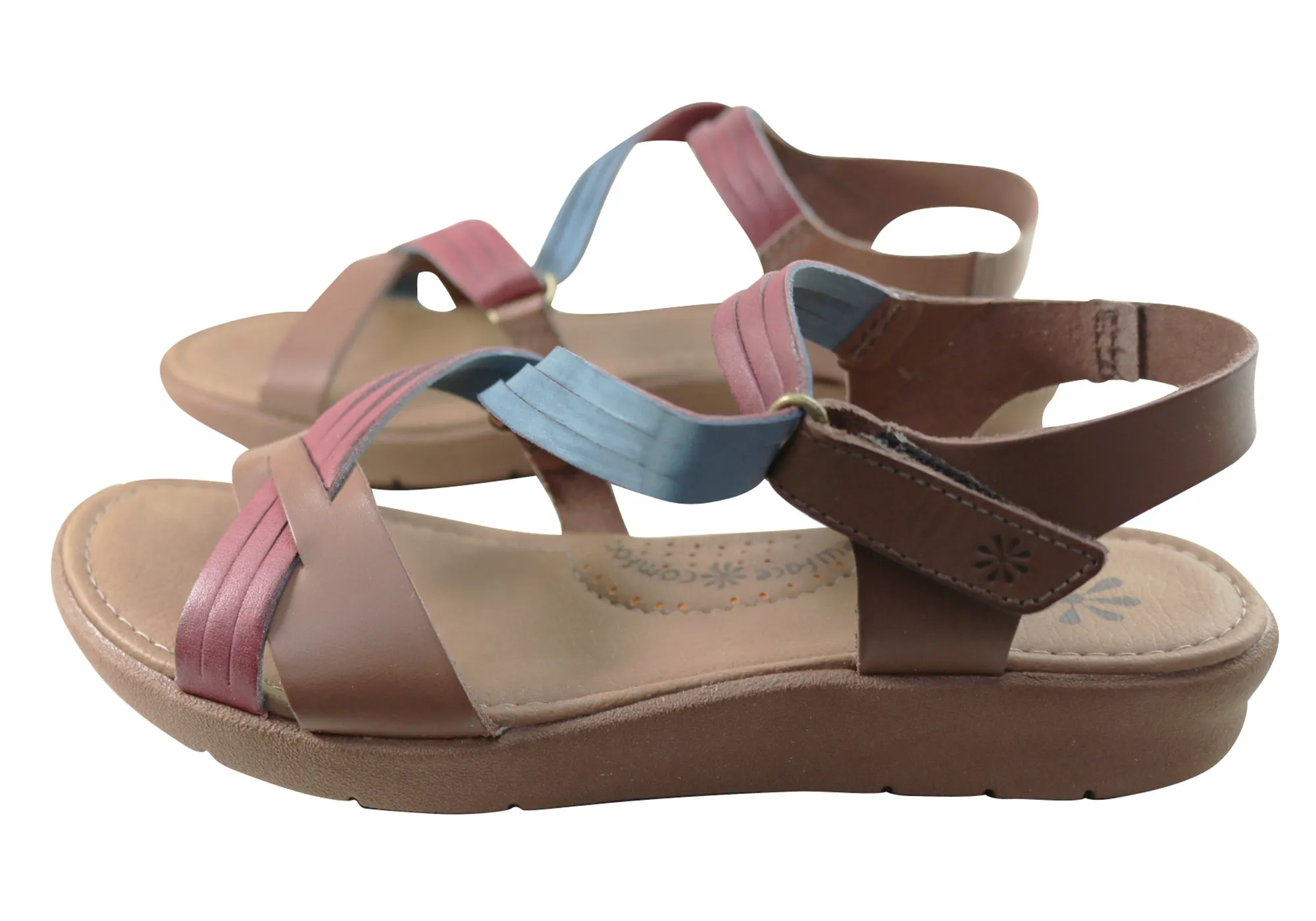 New Face Lottia Womens Comfortable Leather Sandals Made In Brazil New Face Shoes