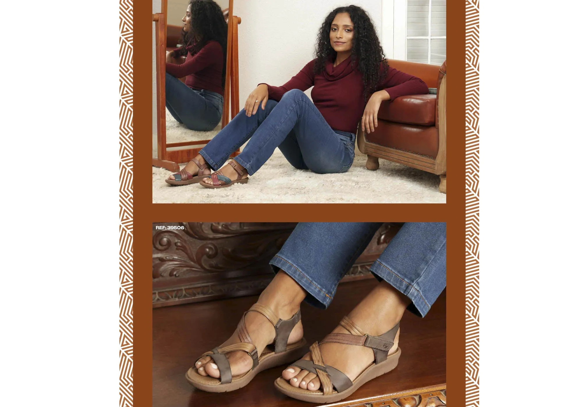 New Face Lottia Womens Comfortable Leather Sandals Made In Brazil New Face Shoes