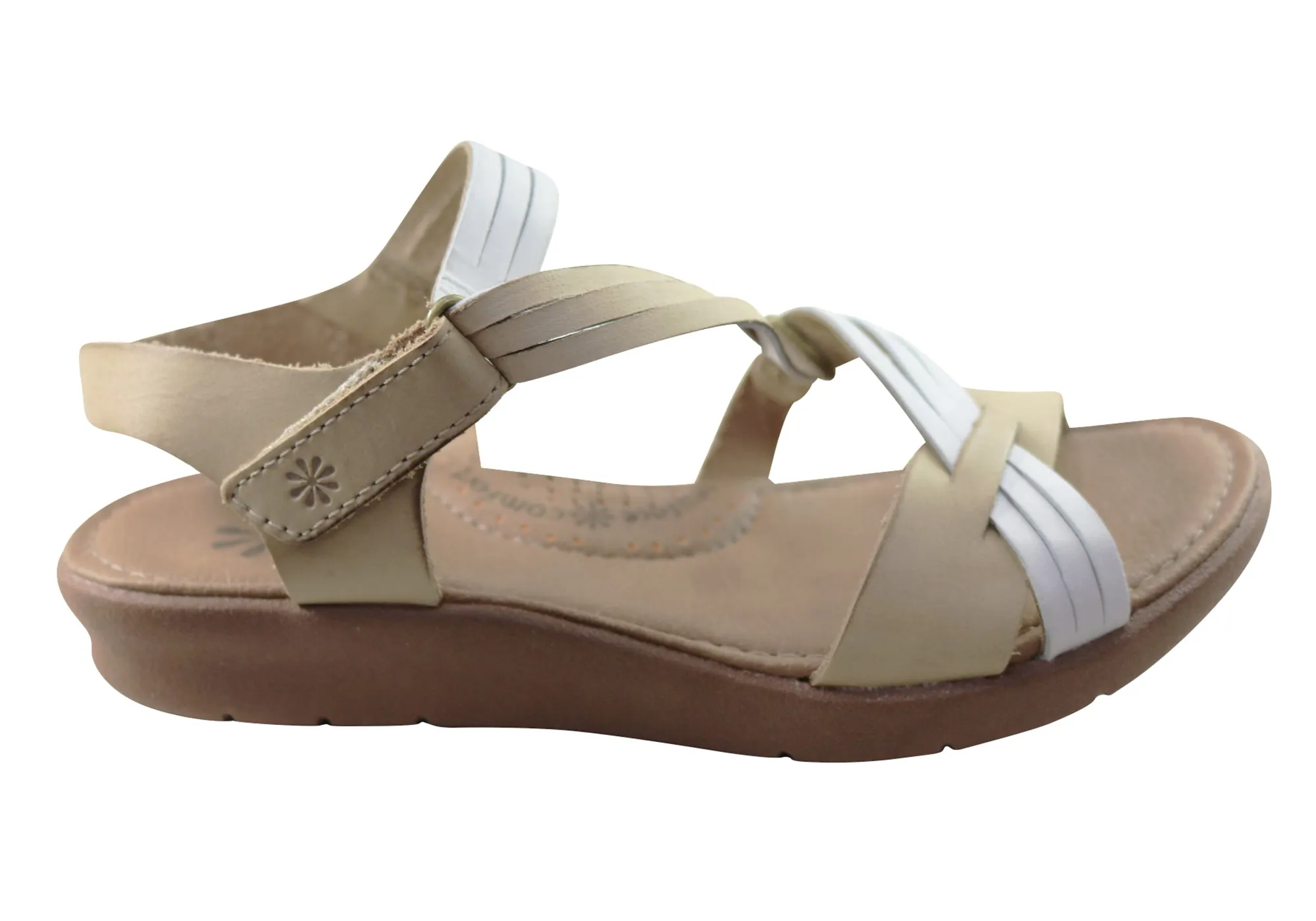 New Face Lottia Womens Comfortable Leather Sandals Made In Brazil New Face Shoes