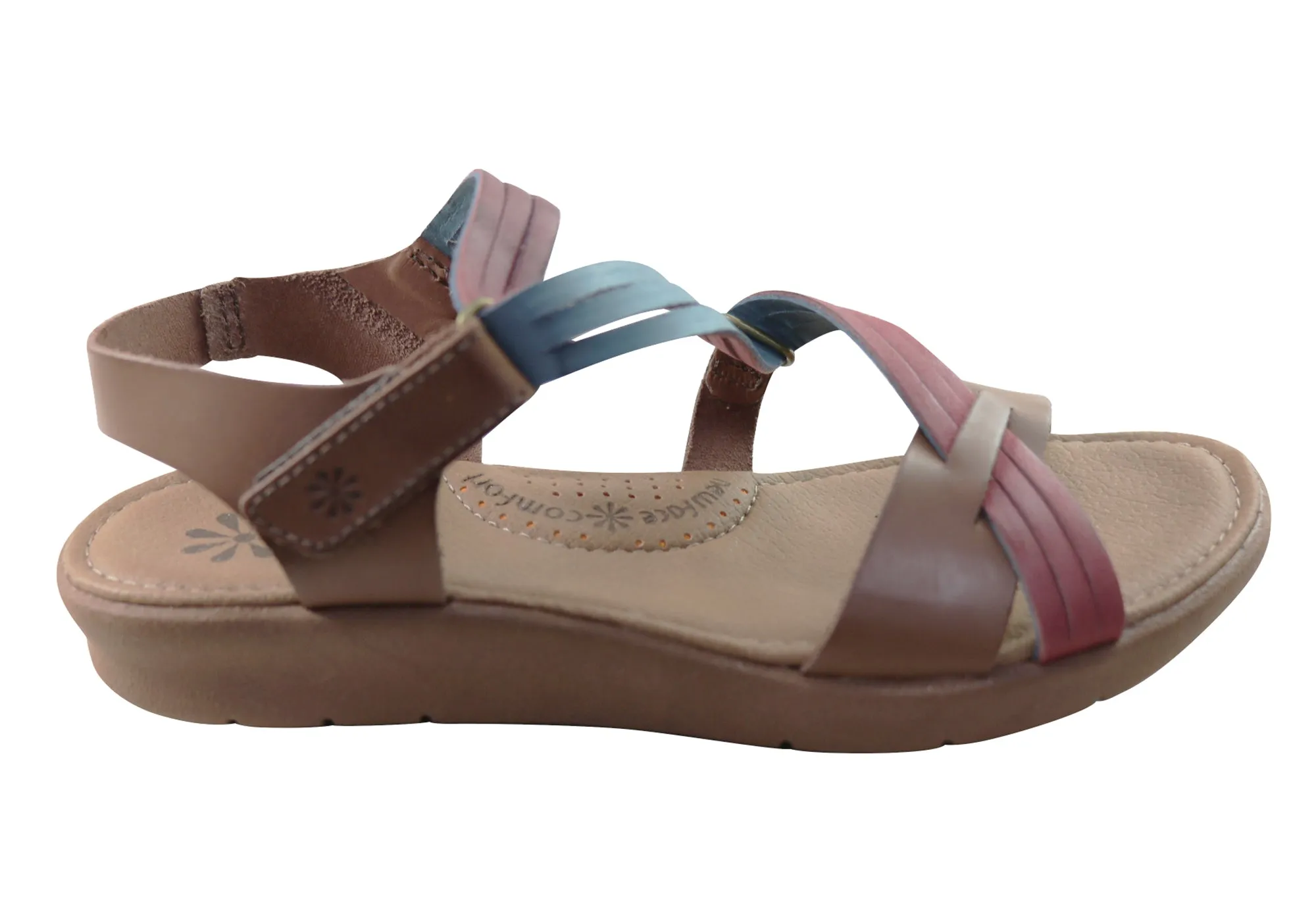 New Face Lottia Womens Comfortable Leather Sandals Made In Brazil New Face Shoes