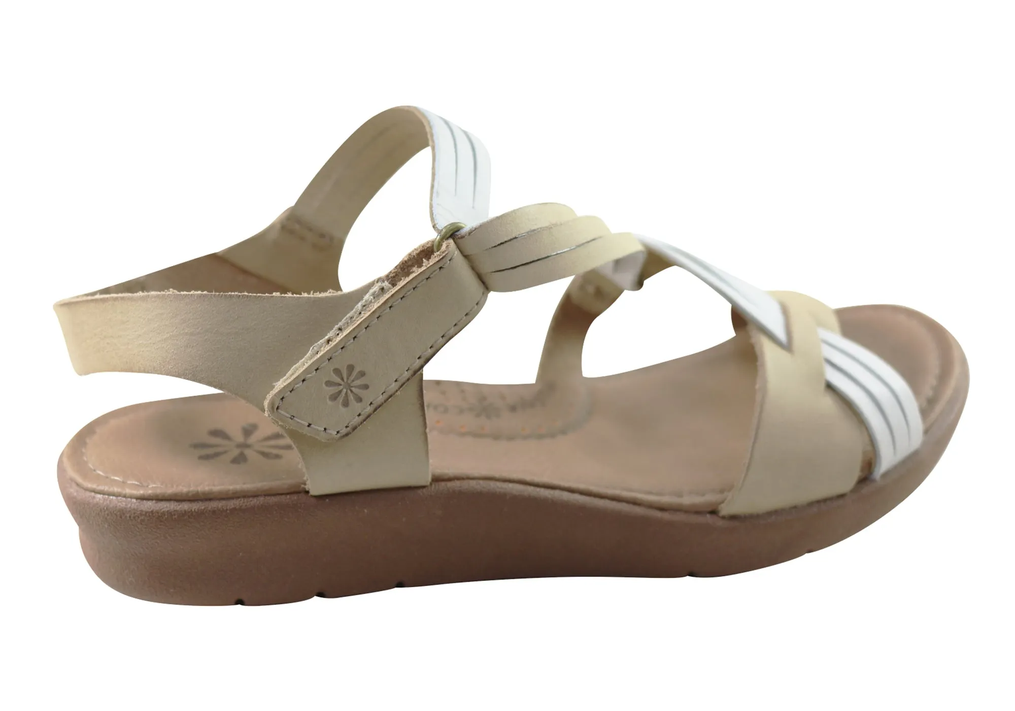 New Face Lottia Womens Comfortable Leather Sandals Made In Brazil New Face Shoes