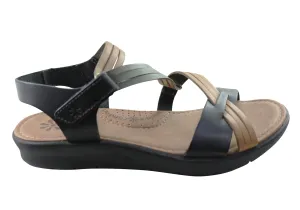 New Face Lottia Womens Comfortable Leather Sandals Made In Brazil New Face Shoes