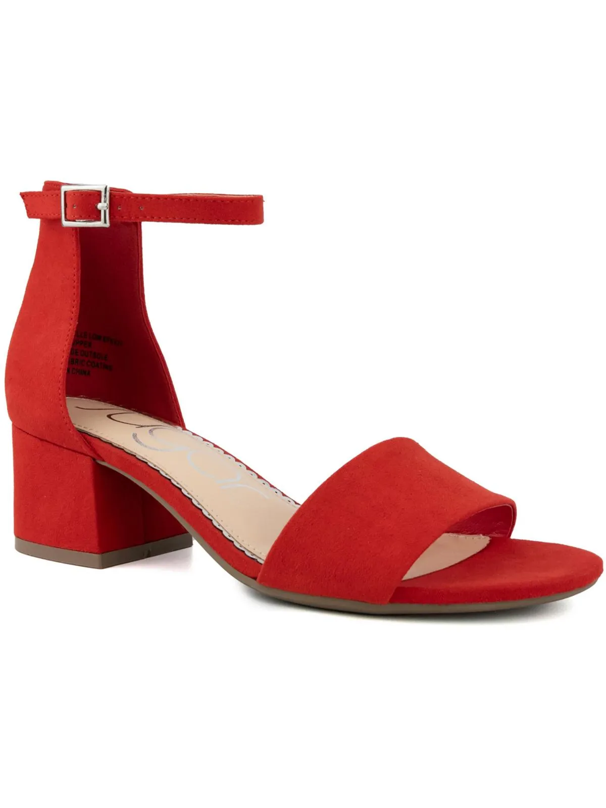 Noelle Low Womens Adustable Ankle Block Heels