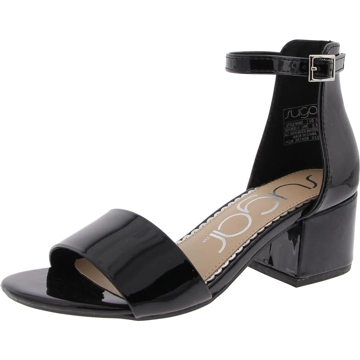 Noelle Low Womens Adustable Ankle Block Heels