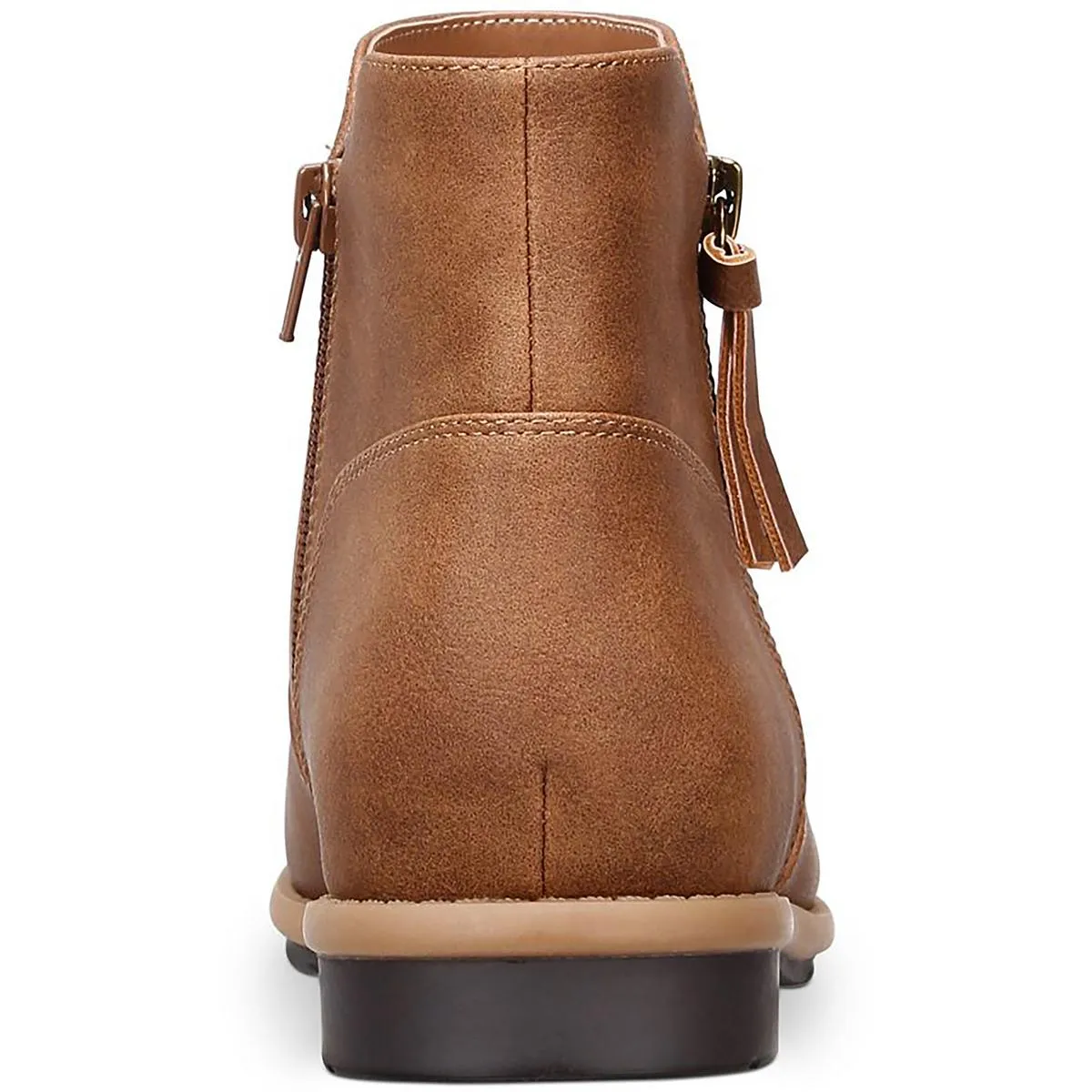 Oaklynn Womens Faux Leather Laceless Ankle Boots
