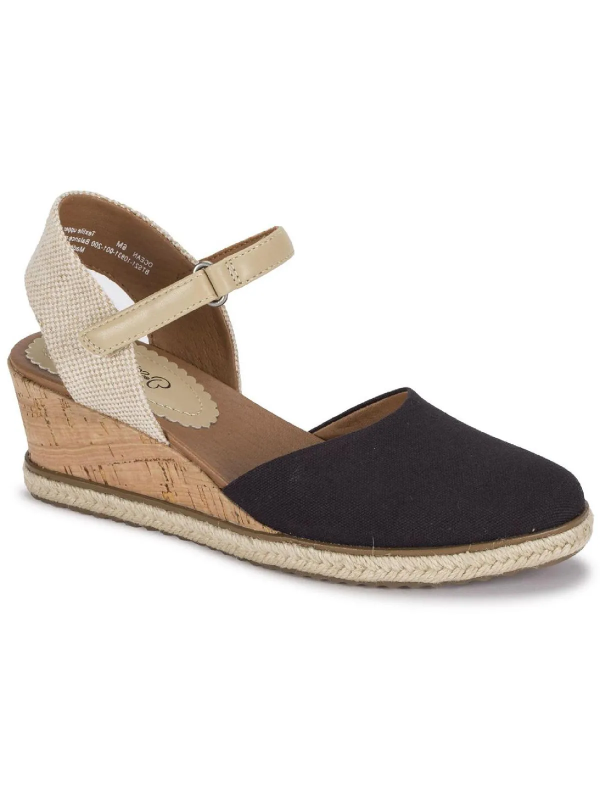 Ocean Womens Cork Ankle Strap Espadrilles