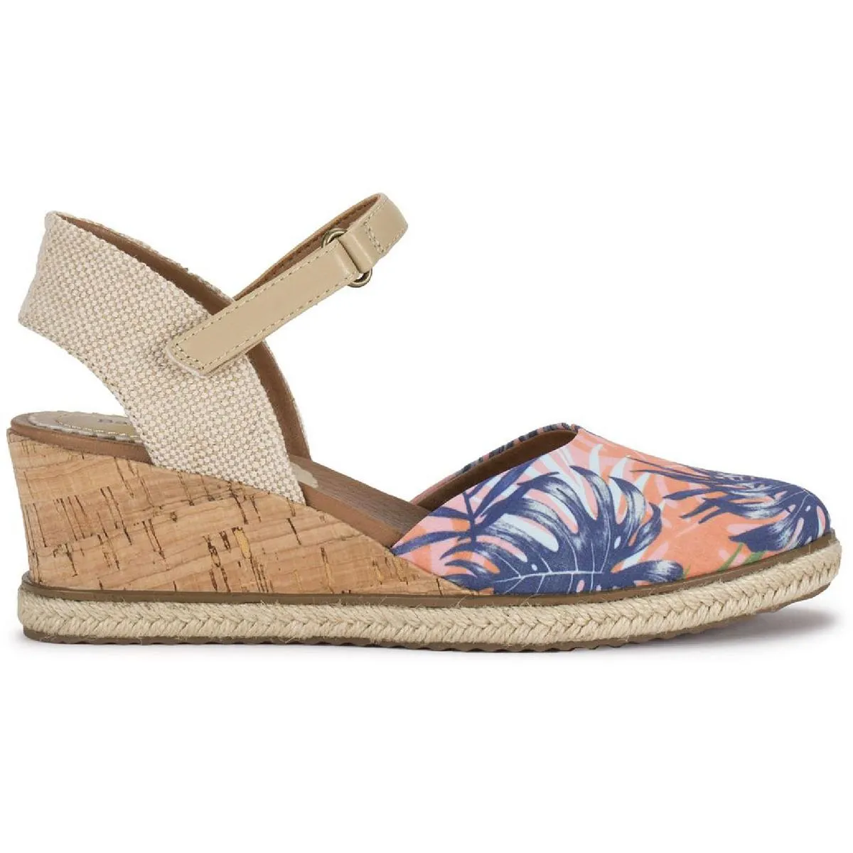 Ocean Womens Cork Ankle Strap Espadrilles