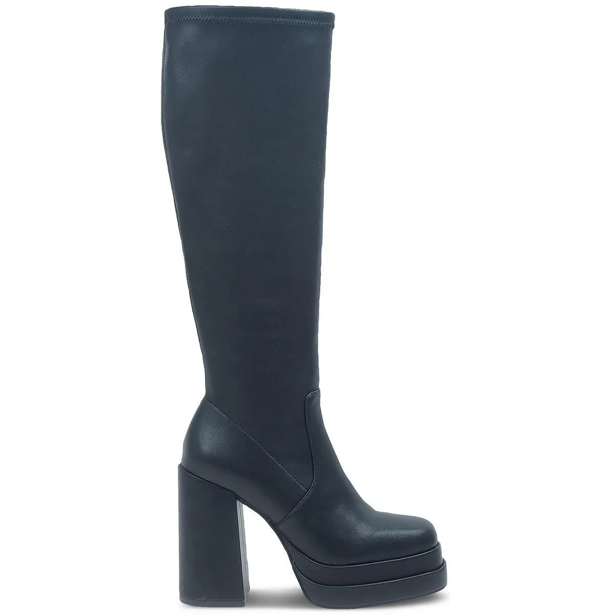 Olyvia Womens Faux Leather Knee-High Boots